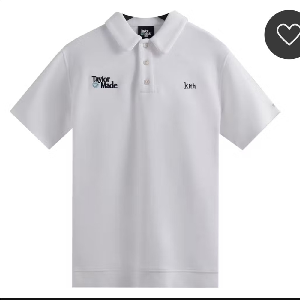Taylormade X Kith Men’s White Polo Shirt, size Large